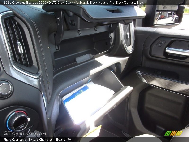 Mosaic Black Metallic / Jet Black/Carhartt Brown 2021 Chevrolet Silverado 2500HD LTZ Crew Cab 4x4
