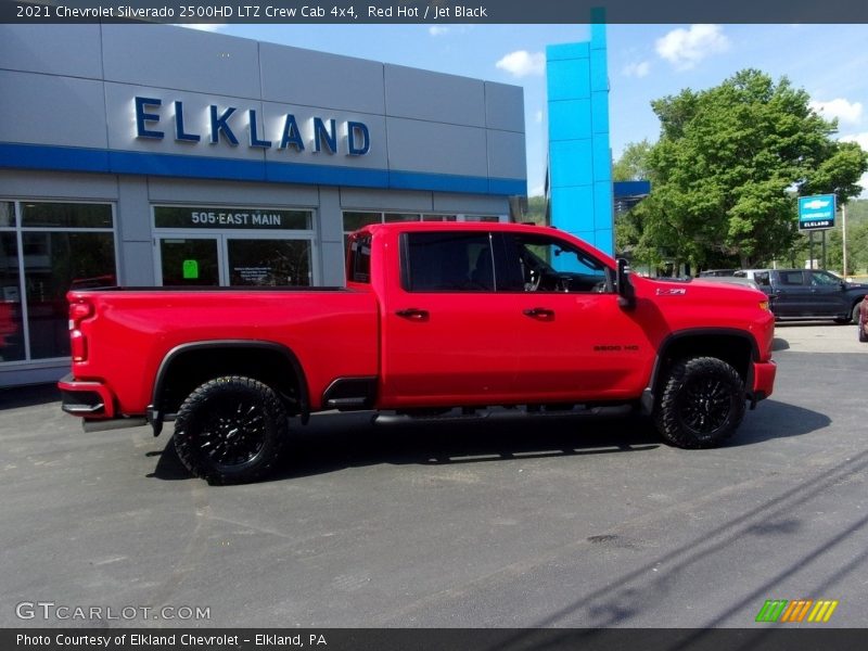 Red Hot / Jet Black 2021 Chevrolet Silverado 2500HD LTZ Crew Cab 4x4