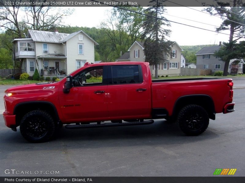 Red Hot / Jet Black 2021 Chevrolet Silverado 2500HD LTZ Crew Cab 4x4