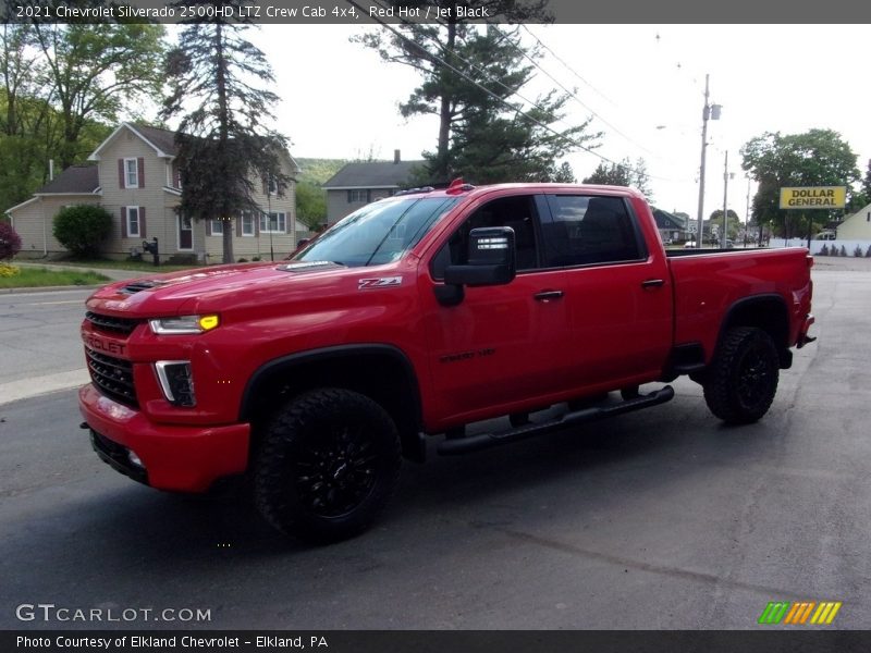 Red Hot / Jet Black 2021 Chevrolet Silverado 2500HD LTZ Crew Cab 4x4