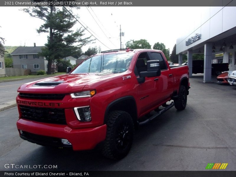 Red Hot / Jet Black 2021 Chevrolet Silverado 2500HD LTZ Crew Cab 4x4