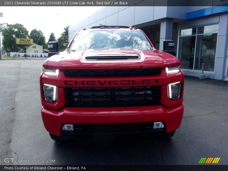 Red Hot / Jet Black 2021 Chevrolet Silverado 2500HD LTZ Crew Cab 4x4