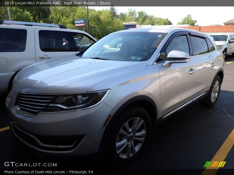 Ingot Silver Metallic / Ebony 2018 Lincoln MKX Premiere AWD