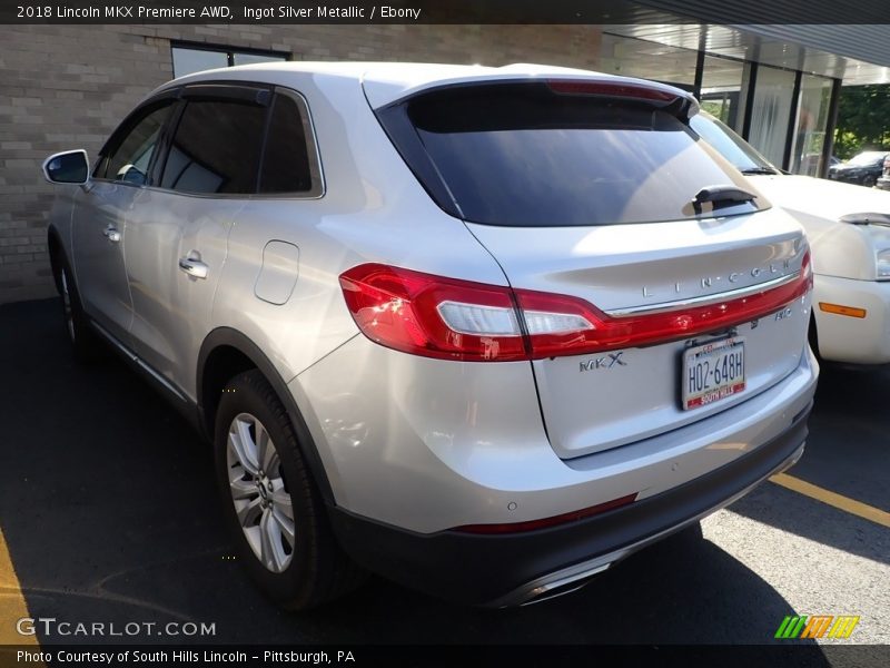 Ingot Silver Metallic / Ebony 2018 Lincoln MKX Premiere AWD