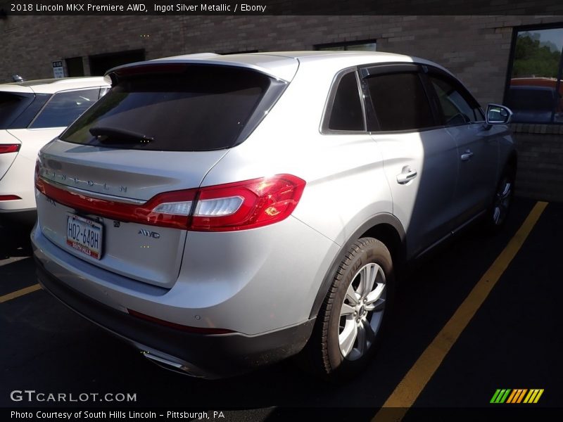 Ingot Silver Metallic / Ebony 2018 Lincoln MKX Premiere AWD