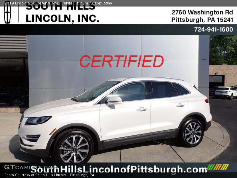 White Platinum / Cappuccino 2019 Lincoln MKC Reserve AWD