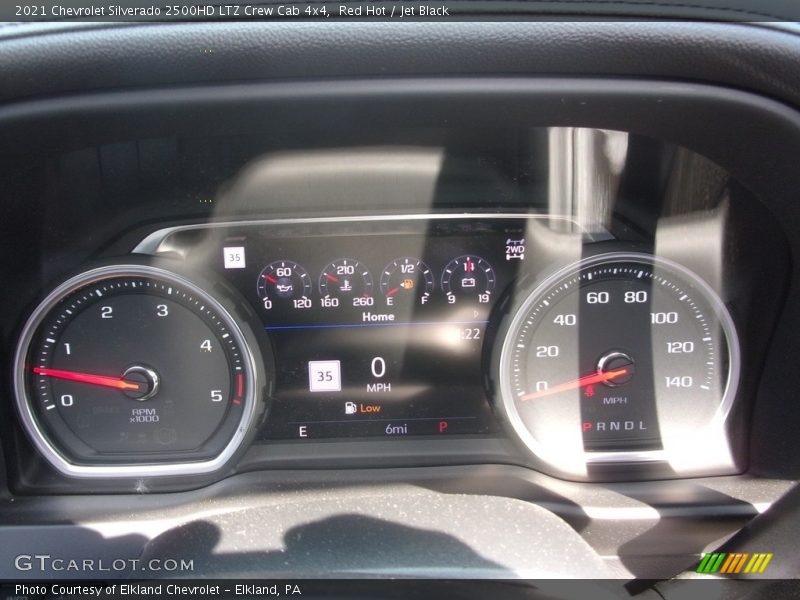 Red Hot / Jet Black 2021 Chevrolet Silverado 2500HD LTZ Crew Cab 4x4