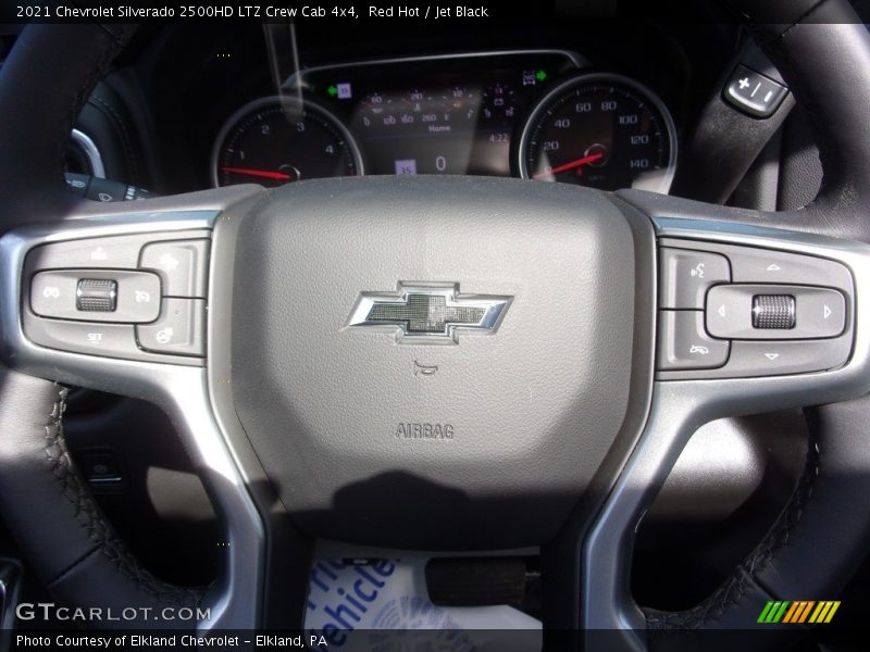 Red Hot / Jet Black 2021 Chevrolet Silverado 2500HD LTZ Crew Cab 4x4