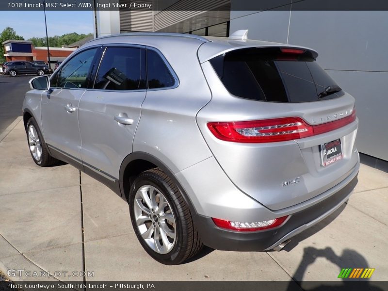 Ingot Silver / Ebony 2018 Lincoln MKC Select AWD
