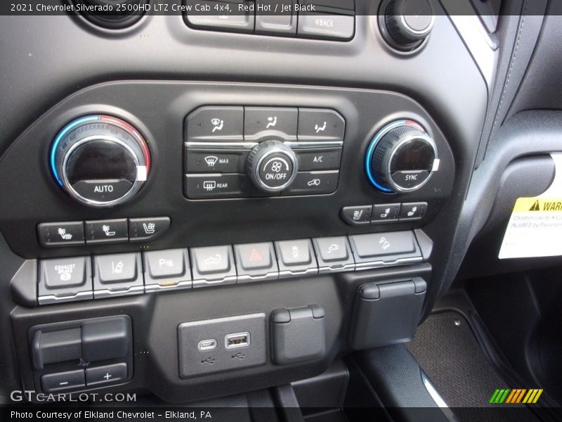 Red Hot / Jet Black 2021 Chevrolet Silverado 2500HD LTZ Crew Cab 4x4