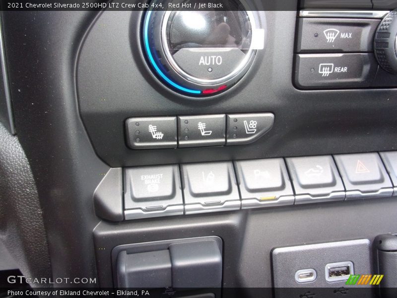 Red Hot / Jet Black 2021 Chevrolet Silverado 2500HD LTZ Crew Cab 4x4