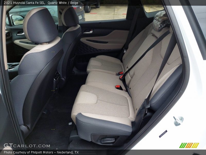 Quartz White / Beige 2021 Hyundai Santa Fe SEL