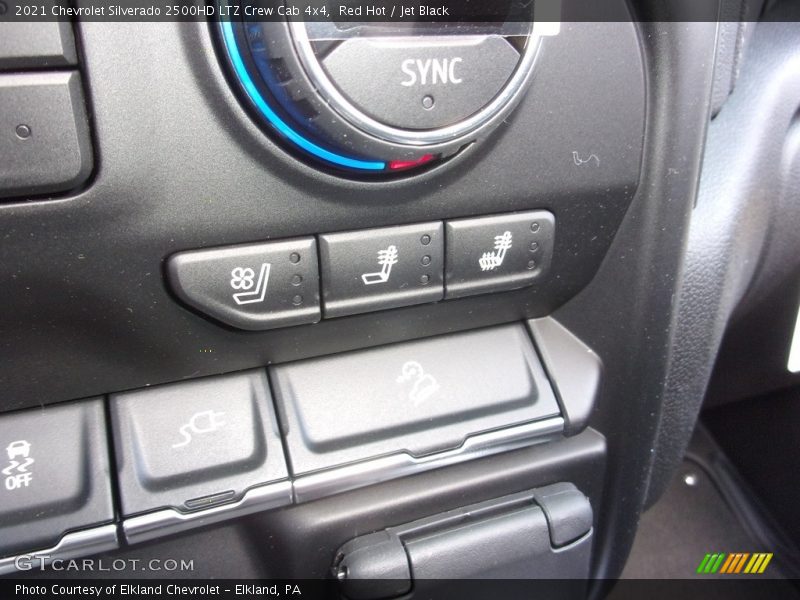 Red Hot / Jet Black 2021 Chevrolet Silverado 2500HD LTZ Crew Cab 4x4