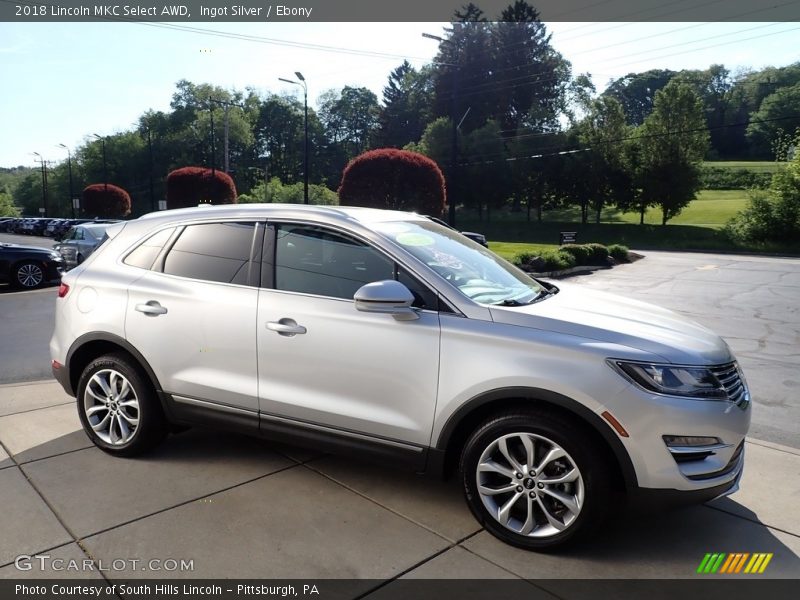 Ingot Silver / Ebony 2018 Lincoln MKC Select AWD