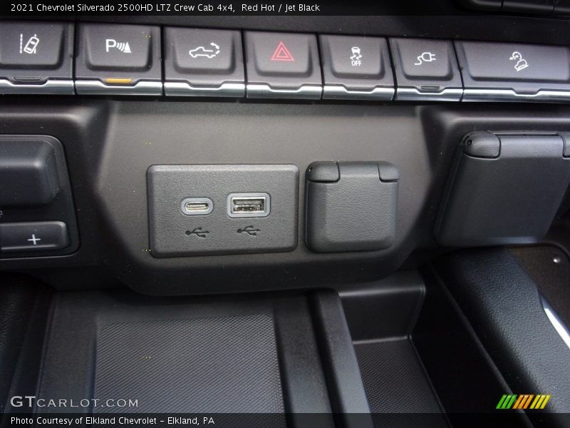 Red Hot / Jet Black 2021 Chevrolet Silverado 2500HD LTZ Crew Cab 4x4