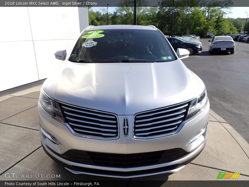 Ingot Silver / Ebony 2018 Lincoln MKC Select AWD