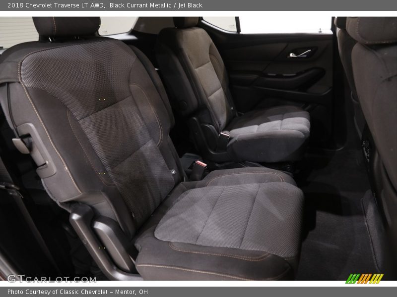 Black Currant Metallic / Jet Black 2018 Chevrolet Traverse LT AWD