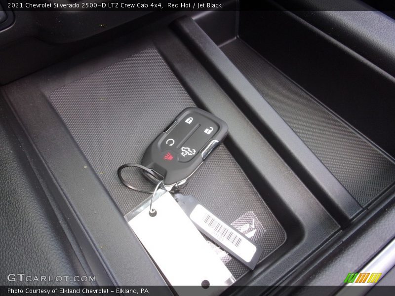 Red Hot / Jet Black 2021 Chevrolet Silverado 2500HD LTZ Crew Cab 4x4