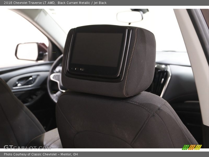 Black Currant Metallic / Jet Black 2018 Chevrolet Traverse LT AWD