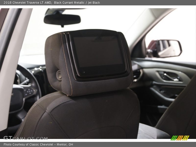 Black Currant Metallic / Jet Black 2018 Chevrolet Traverse LT AWD