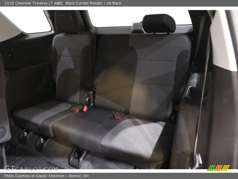 Black Currant Metallic / Jet Black 2018 Chevrolet Traverse LT AWD