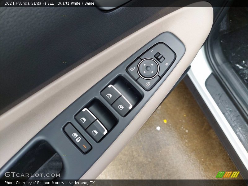 Quartz White / Beige 2021 Hyundai Santa Fe SEL