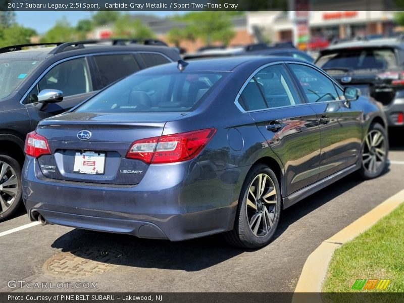 Carbide Gray Metallic / Sport Two-Tone Gray 2017 Subaru Legacy 2.5i Sport