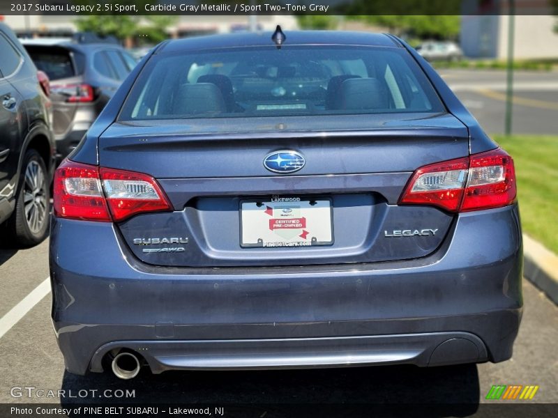 Carbide Gray Metallic / Sport Two-Tone Gray 2017 Subaru Legacy 2.5i Sport