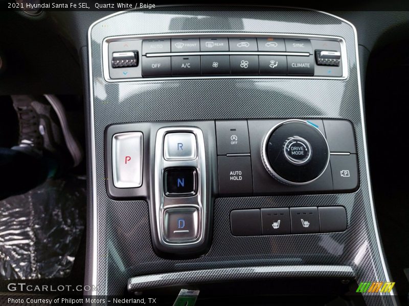 Quartz White / Beige 2021 Hyundai Santa Fe SEL