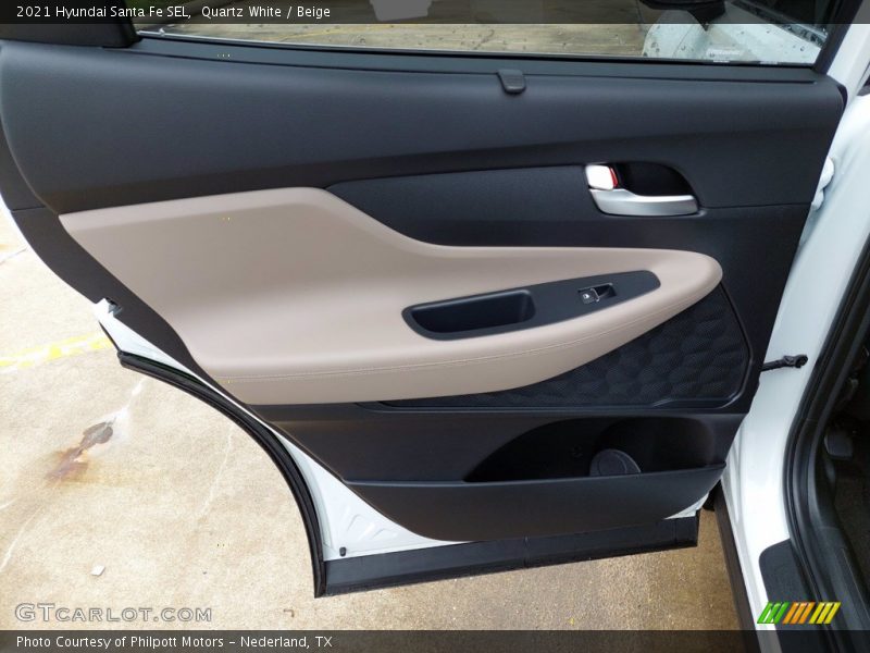 Quartz White / Beige 2021 Hyundai Santa Fe SEL