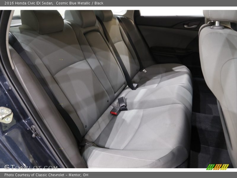 Cosmic Blue Metallic / Black 2016 Honda Civic EX Sedan
