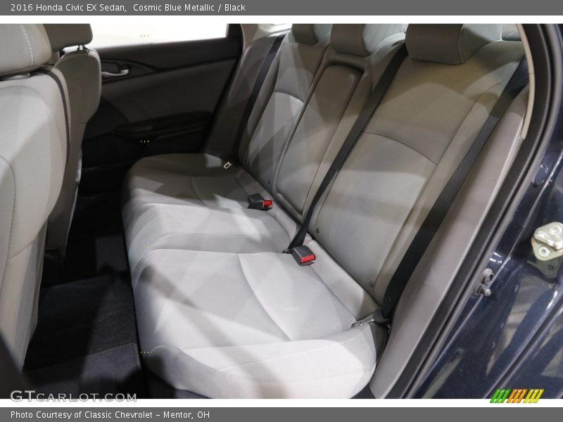 Cosmic Blue Metallic / Black 2016 Honda Civic EX Sedan