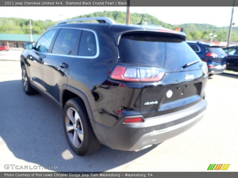 Diamond Black Crystal Pearl / Black 2021 Jeep Cherokee Limited 4x4