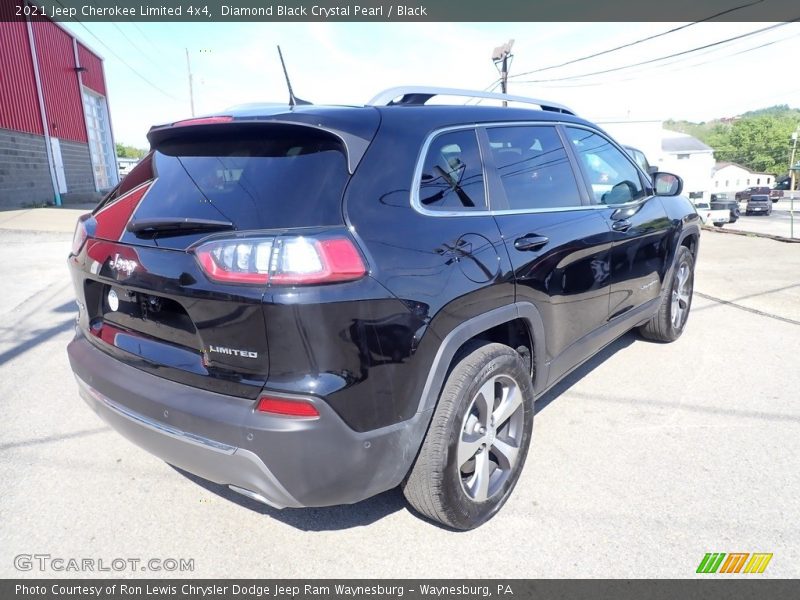Diamond Black Crystal Pearl / Black 2021 Jeep Cherokee Limited 4x4