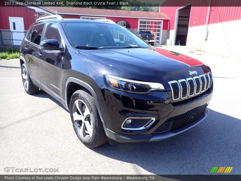 Diamond Black Crystal Pearl / Black 2021 Jeep Cherokee Limited 4x4