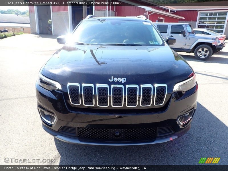 Diamond Black Crystal Pearl / Black 2021 Jeep Cherokee Limited 4x4
