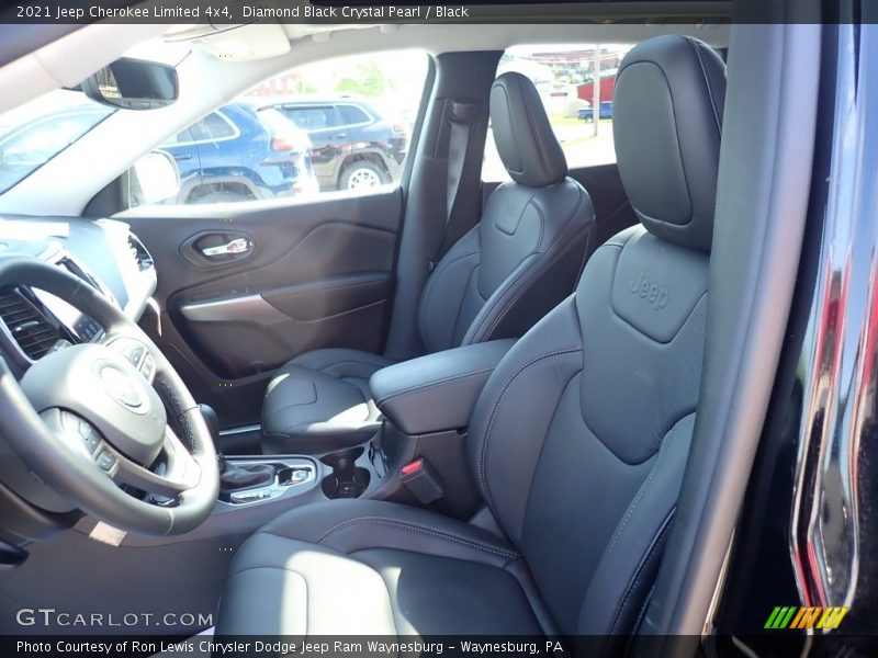 Diamond Black Crystal Pearl / Black 2021 Jeep Cherokee Limited 4x4