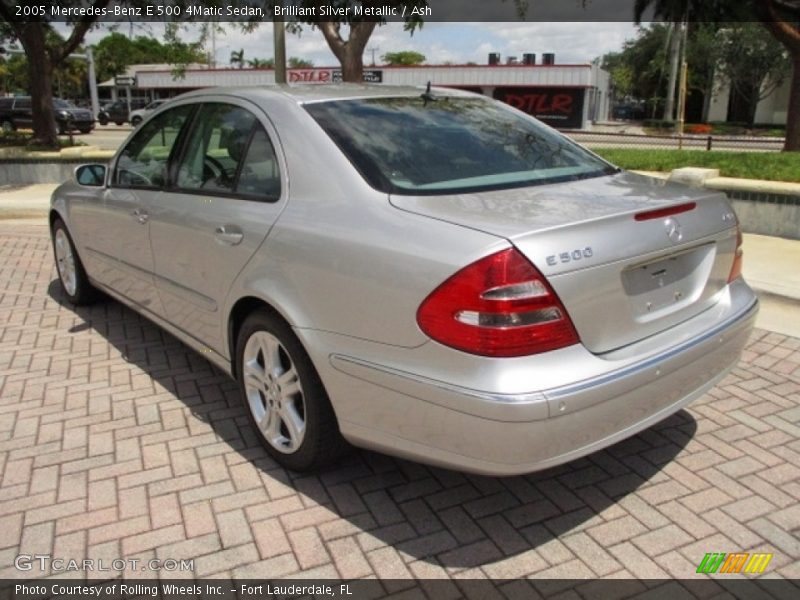 Brilliant Silver Metallic / Ash 2005 Mercedes-Benz E 500 4Matic Sedan