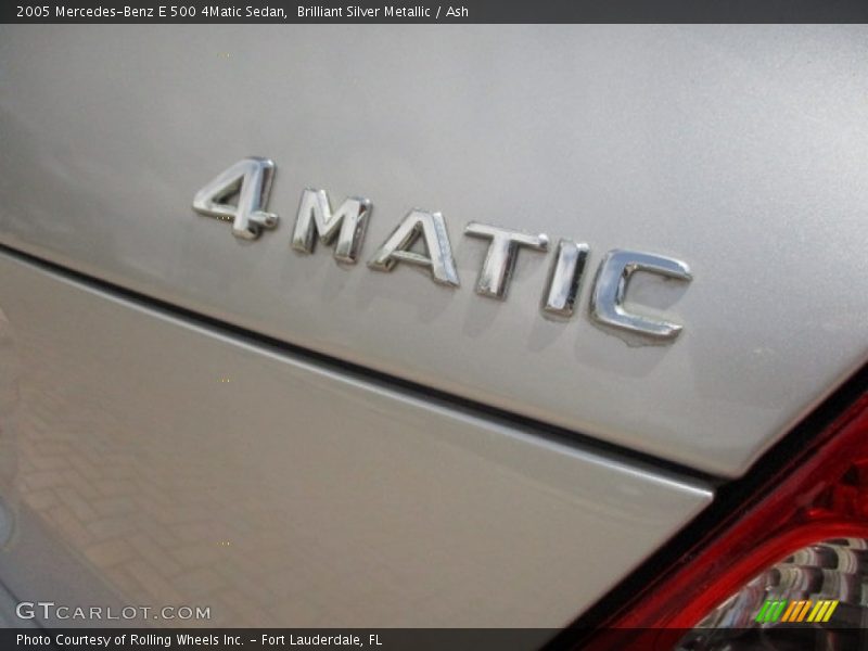 Brilliant Silver Metallic / Ash 2005 Mercedes-Benz E 500 4Matic Sedan