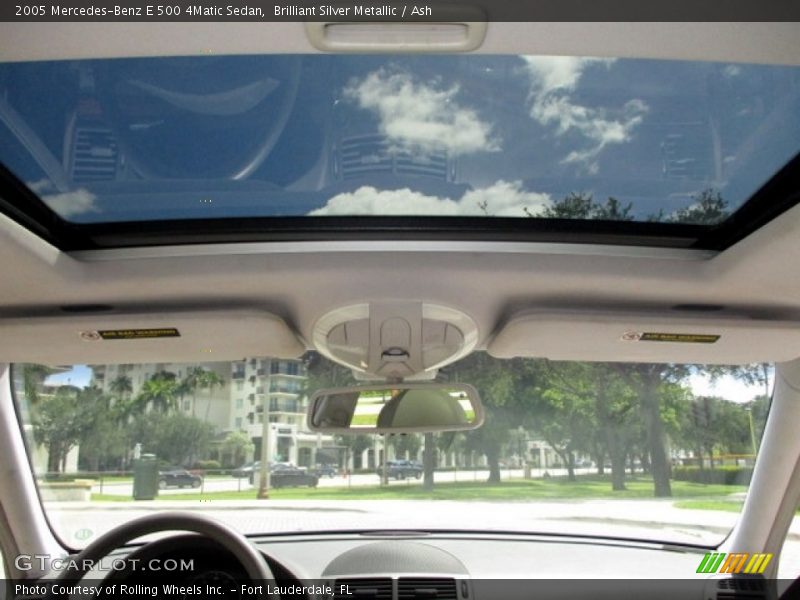 Brilliant Silver Metallic / Ash 2005 Mercedes-Benz E 500 4Matic Sedan