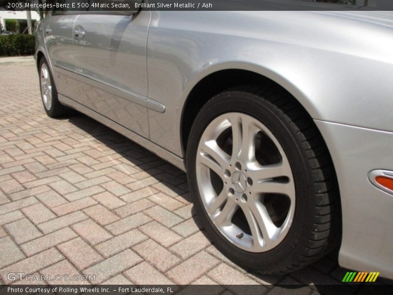 Brilliant Silver Metallic / Ash 2005 Mercedes-Benz E 500 4Matic Sedan
