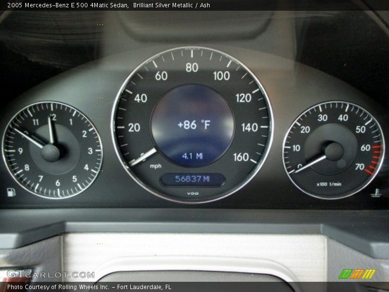 Brilliant Silver Metallic / Ash 2005 Mercedes-Benz E 500 4Matic Sedan