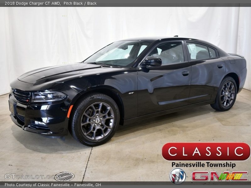 Pitch Black / Black 2018 Dodge Charger GT AWD