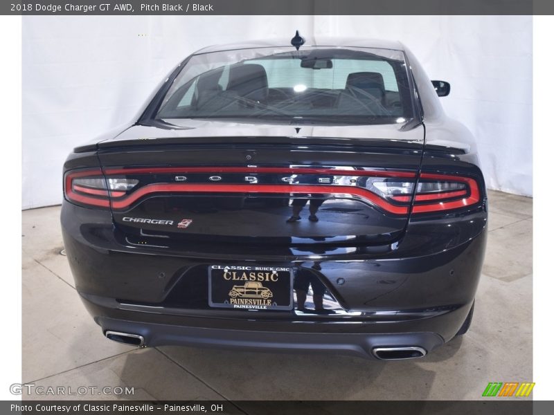 Pitch Black / Black 2018 Dodge Charger GT AWD