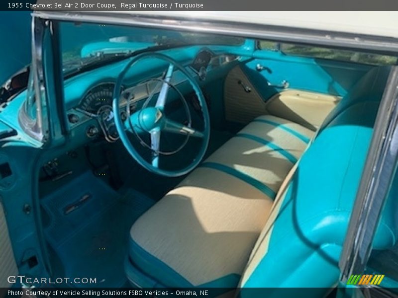  1955 Bel Air 2 Door Coupe Turquoise Interior