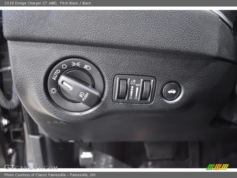 Pitch Black / Black 2018 Dodge Charger GT AWD