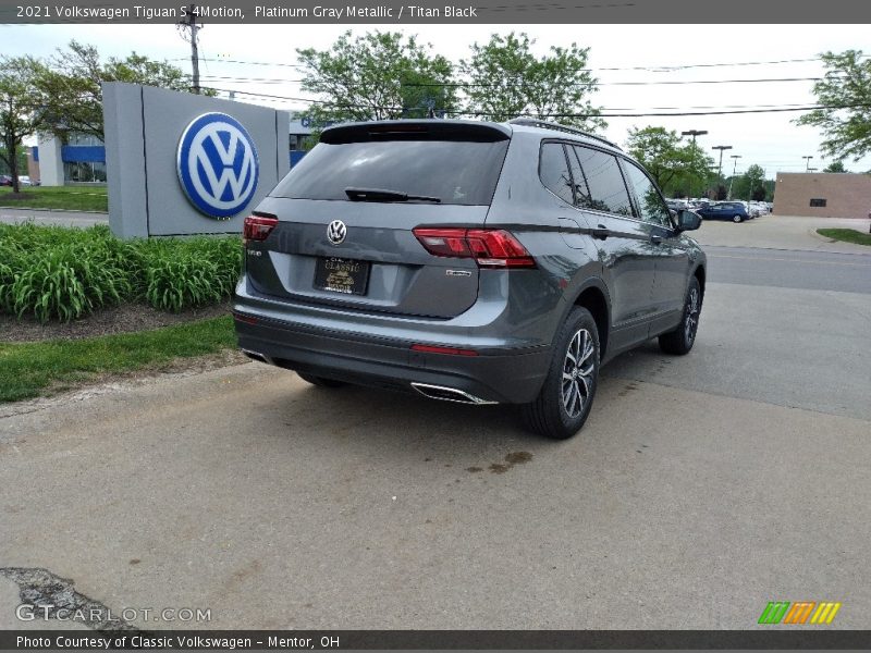 Platinum Gray Metallic / Titan Black 2021 Volkswagen Tiguan S 4Motion