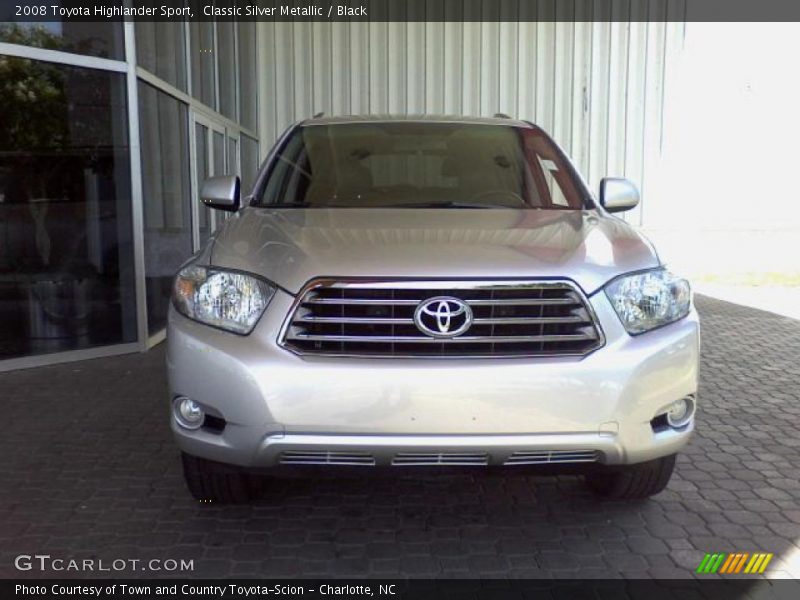 Classic Silver Metallic / Black 2008 Toyota Highlander Sport