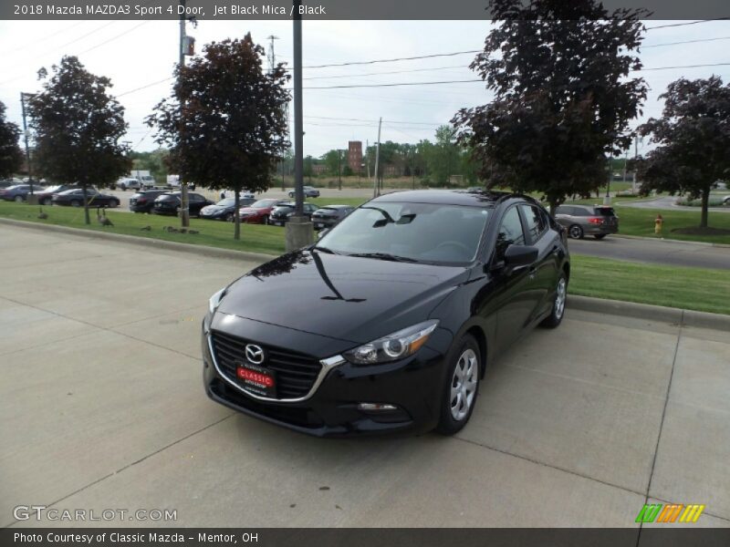 Jet Black Mica / Black 2018 Mazda MAZDA3 Sport 4 Door