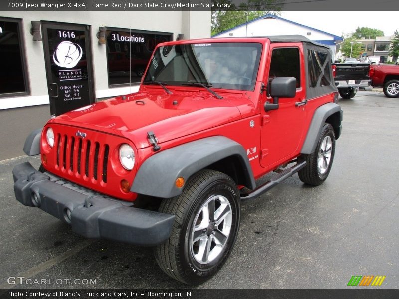 Flame Red / Dark Slate Gray/Medium Slate Gray 2009 Jeep Wrangler X 4x4